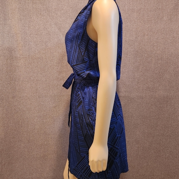 Ladies summer dress black/blue - Picture 7 of 7